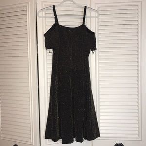 Sparkly Gold and Black Dress by Angie